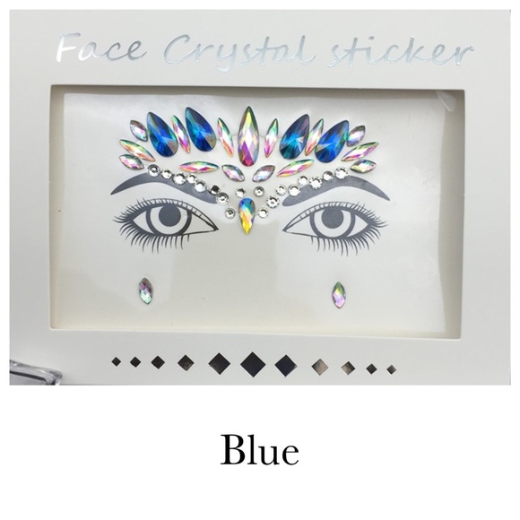 Rave Festival Crystal Rhinestone Face Jewels - Picture 13 of 16